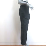 Brunello Cucinelli Pinstripe Cargo Pants Gray Stretch Wool Size US 6