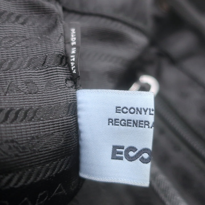 Prada Medium Re-Nylon Saffiano Leather-Trim Backpack Black