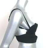 Burberry Cutout Crop Top Black Stretch Knit Size Small NEW