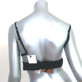 Burberry Cutout Crop Top Black Stretch Knit Size Small NEW