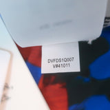 Diane von Furstenberg Koren Reversible Dress Ruched Printed Mesh Size Small NEW