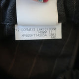 Brunello Cucinelli Pinstripe Cargo Pants Gray Stretch Wool Size US 6