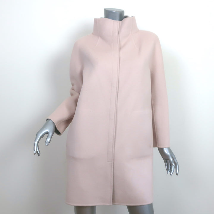 Loro Piana Cashmere Reversible Coat Gray &amp; Light Pink Size Medium