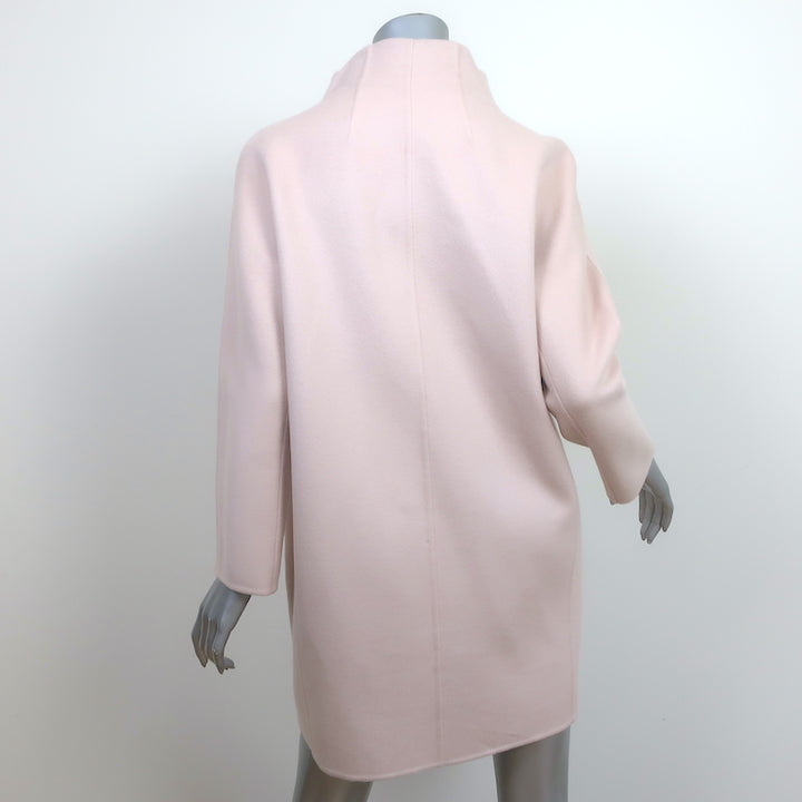 Loro Piana Cashmere Reversible Coat Gray &amp; Light Pink Size Medium