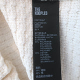 The Kooples Ruffled Hem Knit Skirt Ecru Cotton-Blend Size 1 NEW