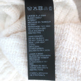 The Kooples Ruffled Hem Knit Skirt Ecru Cotton-Blend Size 1 NEW