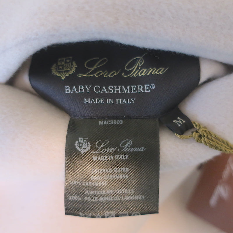 Loro Piana Cashmere Reversible Coat Gray &amp; Light Pink Size Medium