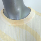 Proenza Schouler Tie Dye Long Sleeve Top Yellow Cotton-Blend Size Extra Small