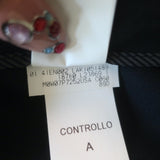 Brunello Cucinelli High Rise Wide Leg Trousers Black Stretch Wool Size US 8