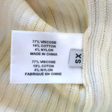 Proenza Schouler Tie Dye Long Sleeve Top Yellow Cotton-Blend Size Extra Small