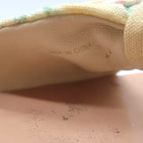 Loeffler Randall Regina Bow Clog Sandals Cream Floral Print Canvas Size 8