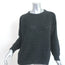 IRO Colorblock Sweater Piper Charcoal/Black Alpaca-Blend Ribbed Knit Size Medium