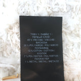 Balmain Fringed Tweed Cropped Halter Top White Cotton-Blend Size 38 NEW