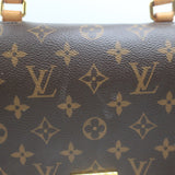 Louis Vuitton Marignan Coquelicot Monogram Satchel Brown/Red Crossbody Bag