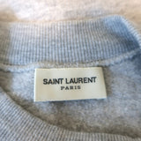 Saint Laurent Snoopy Crewneck Sweatshirt Heather Gray Size Small