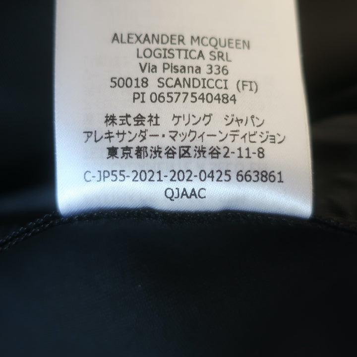 Alexander McQueen Pintuck Wool Jogger Pants Black Size 44