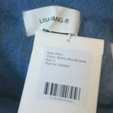 Lisa Yang Ellery Cashmere Flared Lounge Pants Stormy Blue Size 0 NEW