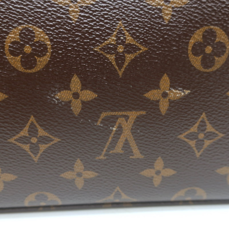 Louis Vuitton Marignan Coquelicot Monogram Satchel Brown/Red Crossbody Bag