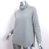 Chloe Cashmere Turtleneck Sweater Light Gray Size Small