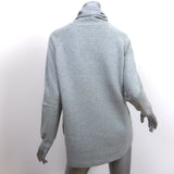 Chloe Cashmere Turtleneck Sweater Light Gray Size Small