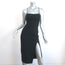 Cinq a Sept Open Back Midi Dress Cairen Black Stretch Cady Size 0