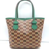 Moreau x Wunderkind Mini Saint Tropez Tote Bag Brown Printed Coated Canvas NEW