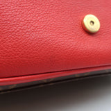 Louis Vuitton Marignan Coquelicot Monogram Satchel Brown/Red Crossbody Bag