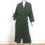Celine Cashmere Belted Coat Forest Green Size 34