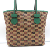 Moreau x Wunderkind Mini Saint Tropez Tote Bag Brown Printed Coated Canvas NEW