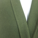 Celine Cashmere Belted Coat Forest Green Size 34