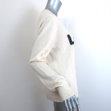 Kule Love Cashmere Sweater Cream Size Large Crewneck Pullover