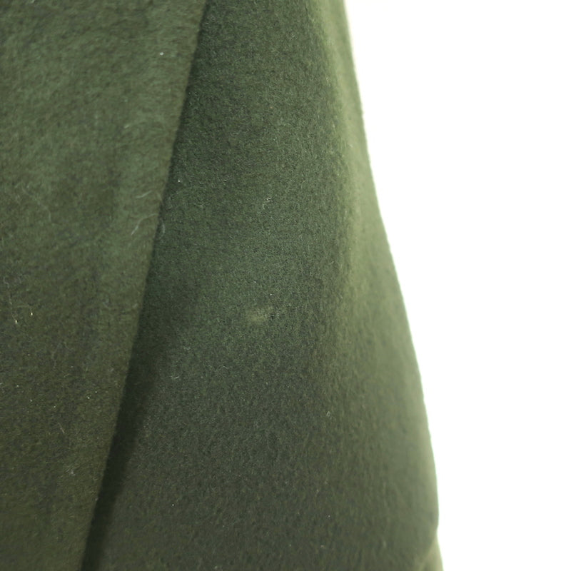 Celine Cashmere Belted Coat Forest Green Size 34