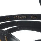 Yves Saint Laurent Fisherman Tribute Platform Sandals Black Leather Size 38.5