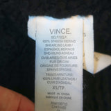 Vince Shearling Vest Navy & Black Size Extra Small