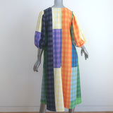 Stine Goya Mavelin Short Sleeve Dress Multicolor Picnic Check Size Extra Small