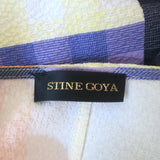 Stine Goya Mavelin Short Sleeve Dress Multicolor Picnic Check Size Extra Small