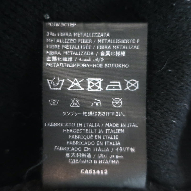Balmain Kids Sequined Logo Sweater Dress Black Size 14 Womens Extra Small