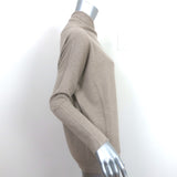 Brunello Cucinelli Off the Shoulder Cashmere Sweater Taupe Size Extra Small