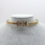 Christian Dior Logo Hinge Choker Necklace