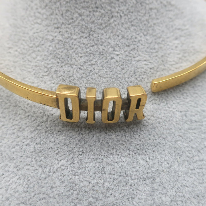 Christian Dior Logo Hinge Choker Necklace