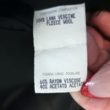 Gucci Tom Ford Leather-Trim Blazer Jacket Black Wool Size 38