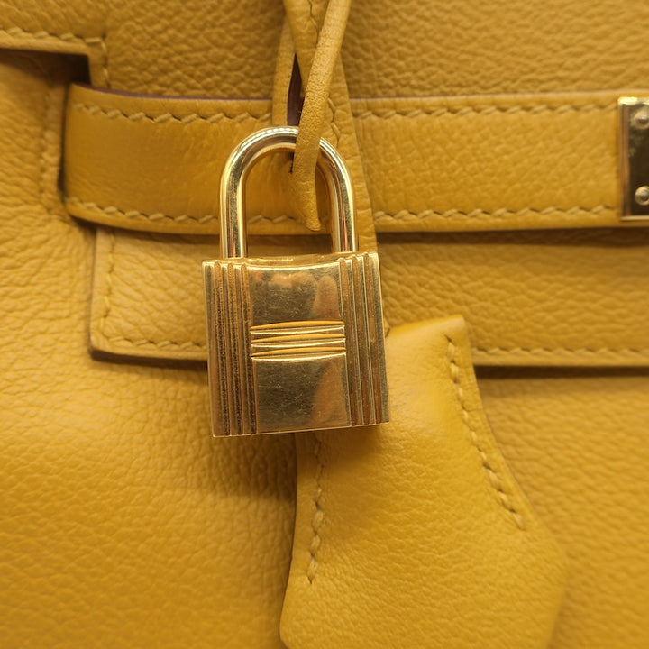 Hermes 2019 Kelly 28 Bag Jaune Ambre Togo Leather Gold Hardware