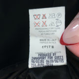 Gucci Tom Ford Leather-Trim Blazer Jacket Black Wool Size 38