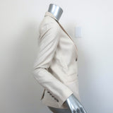 Zadig & Voltaire Blazer Vedax Bis Ecru Linen-Cotton Size 36 One-Button Jacket