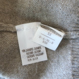 Brunello Cucinelli Off the Shoulder Cashmere Sweater Taupe Size Extra Small