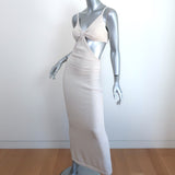 Cult Gaia Serita Cutout Maxi Dress Off-White Cotton Blend Size Small