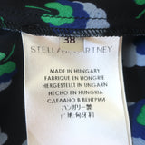 Stella McCartney Drop Waist Mini Dress Black Floral Print Silk Size 38