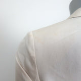 Zadig & Voltaire Blazer Vedax Bis Ecru Linen-Cotton Size 36 One-Button Jacket
