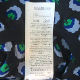 Stella McCartney Drop Waist Mini Dress Black Floral Print Silk Size 38