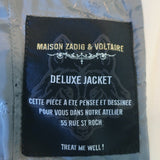 Zadig & Voltaire Blazer Vedax Bis Ecru Linen-Cotton Size 36 One-Button Jacket